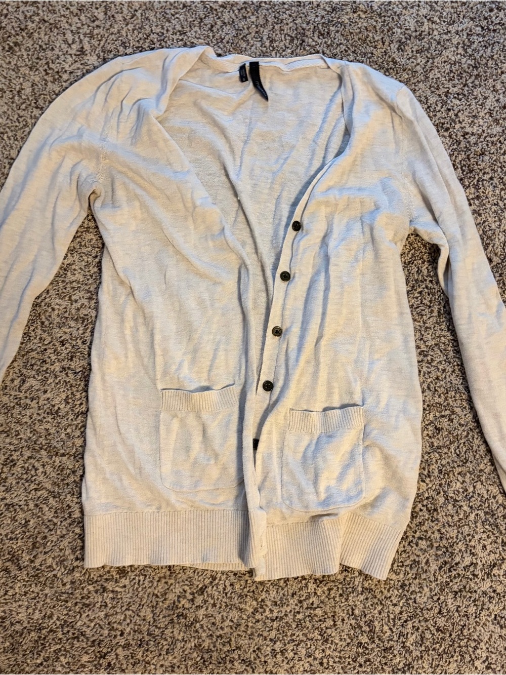 Maurices Light Gray Women's Button Cardigan